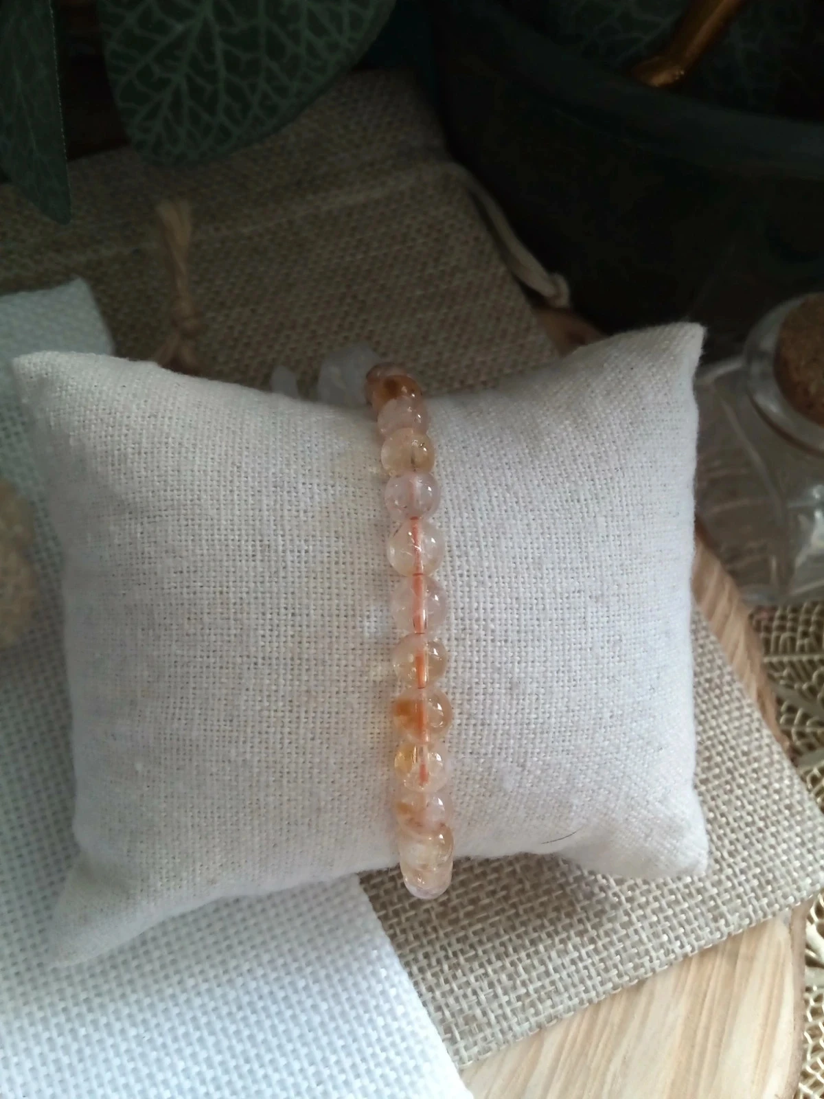 Bracelet chance en pierres de citrine naturelle – photo 2